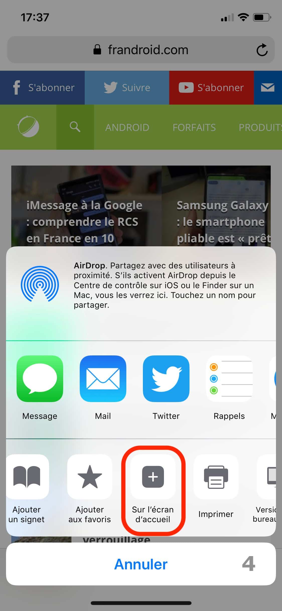 mettre google en page d'accueil safari ipad