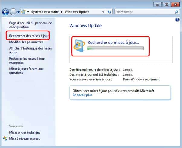 mise a jour windows 7 numero 7600